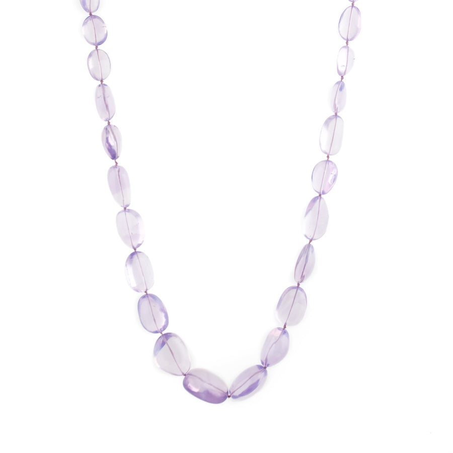 Rare Lavender Quartz Beaded Necklace - Kingdom Jewelry