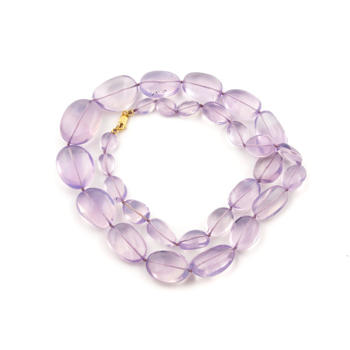 Rare Lavender Quartz Beaded Necklace - Kingdom Jewelry
