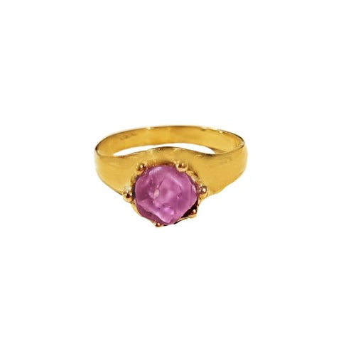 Raw Pink Montana Gold Ring - Kingdom Jewelry