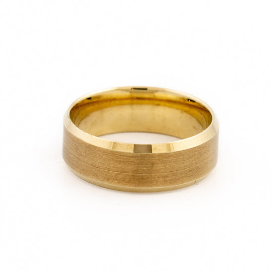 Recessed-Edged Textured Band - Kingdom Jewelry