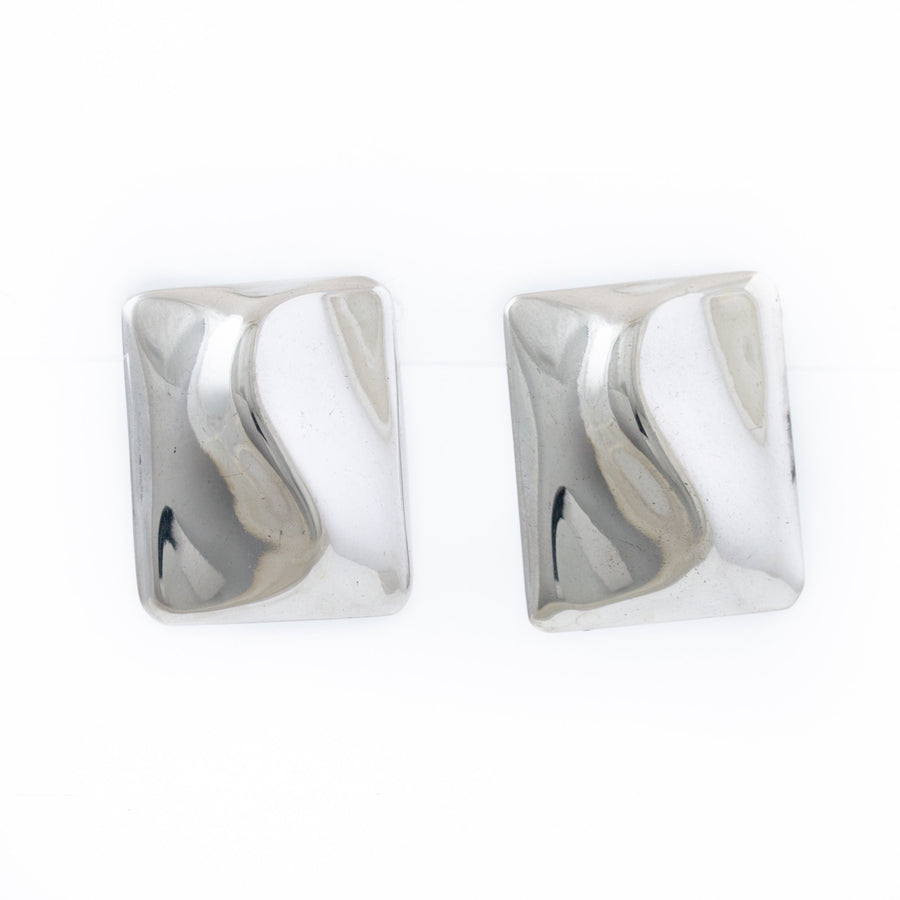 Rectangular Modernist Taxco Earrings - Kingdom Jewelry