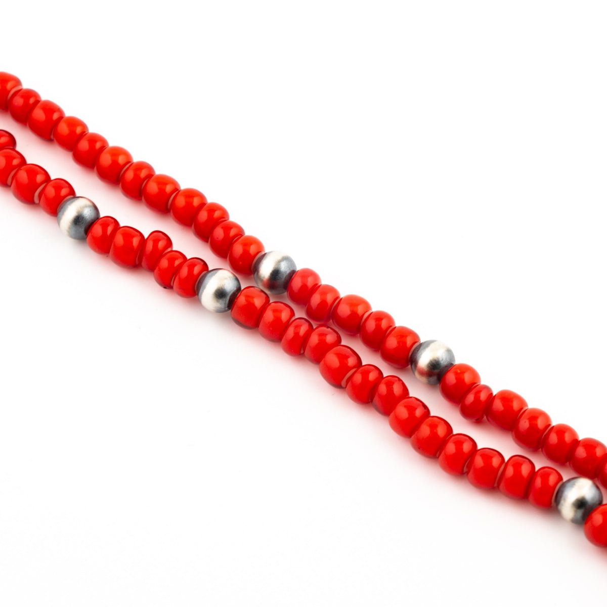 Red White Heart Necklace - Kingdom Jewelry