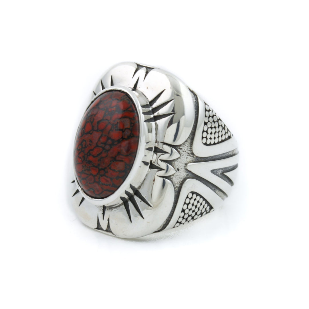 Remarkable "Grand Hoa" Ring x Fossilized Dino Bone by Kingdom - Kingdom Jewelry