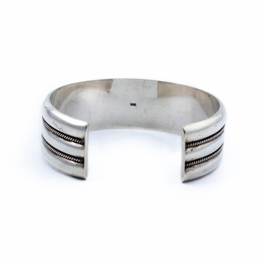 Ribbed Sterling Silver Cuff - Kingdom Jewelry