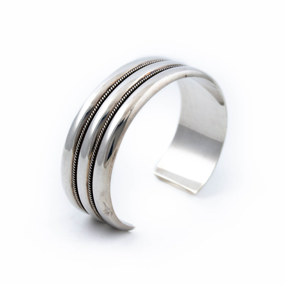 Ribbed Sterling Silver Cuff - Kingdom Jewelry