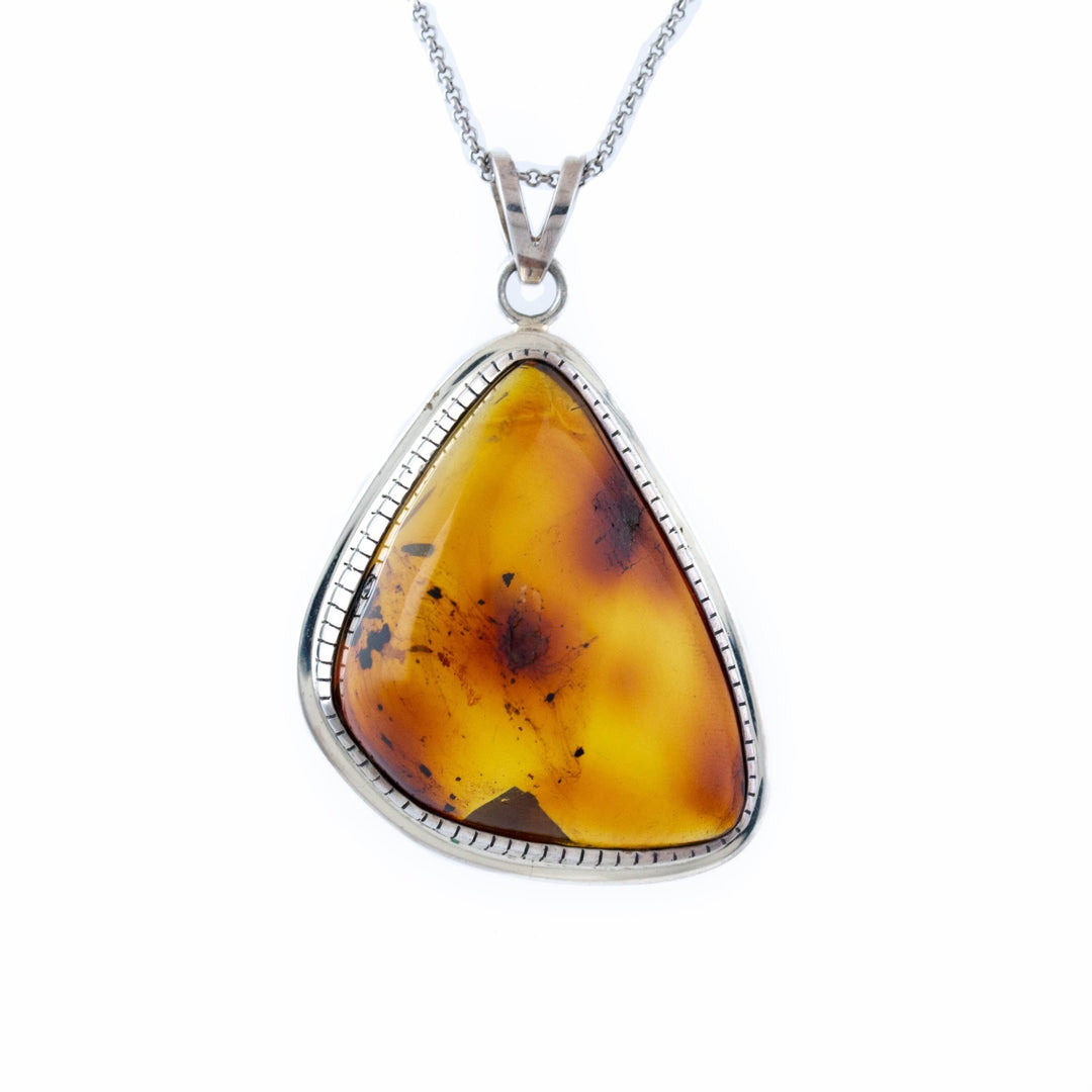 Rich Tone Amber Pendant - Kingdom Jewelry