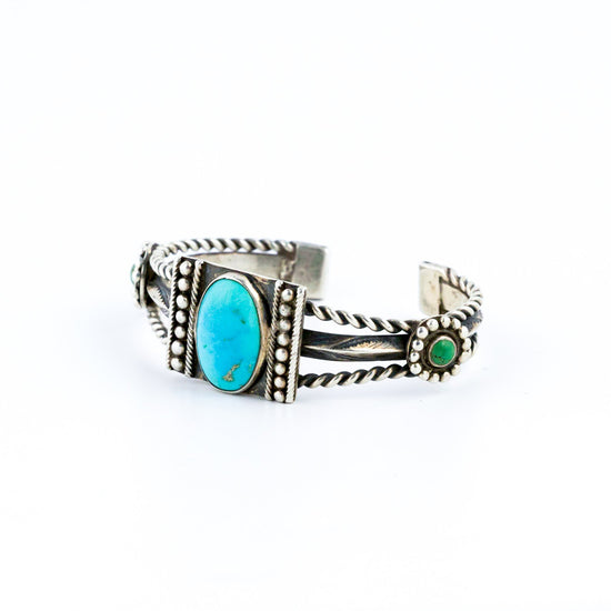 Rope-Banded 1940s Cuff - Kingdom Jewelry