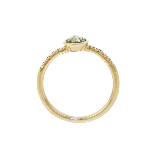 Rose Cut Diamond Ring with Pave - Kingdom Jewelry