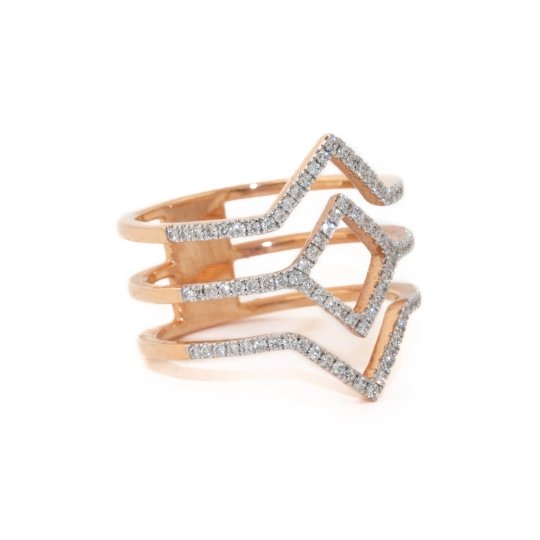 Rose Gold Arrow Ring 14k - Kingdom Jewelry