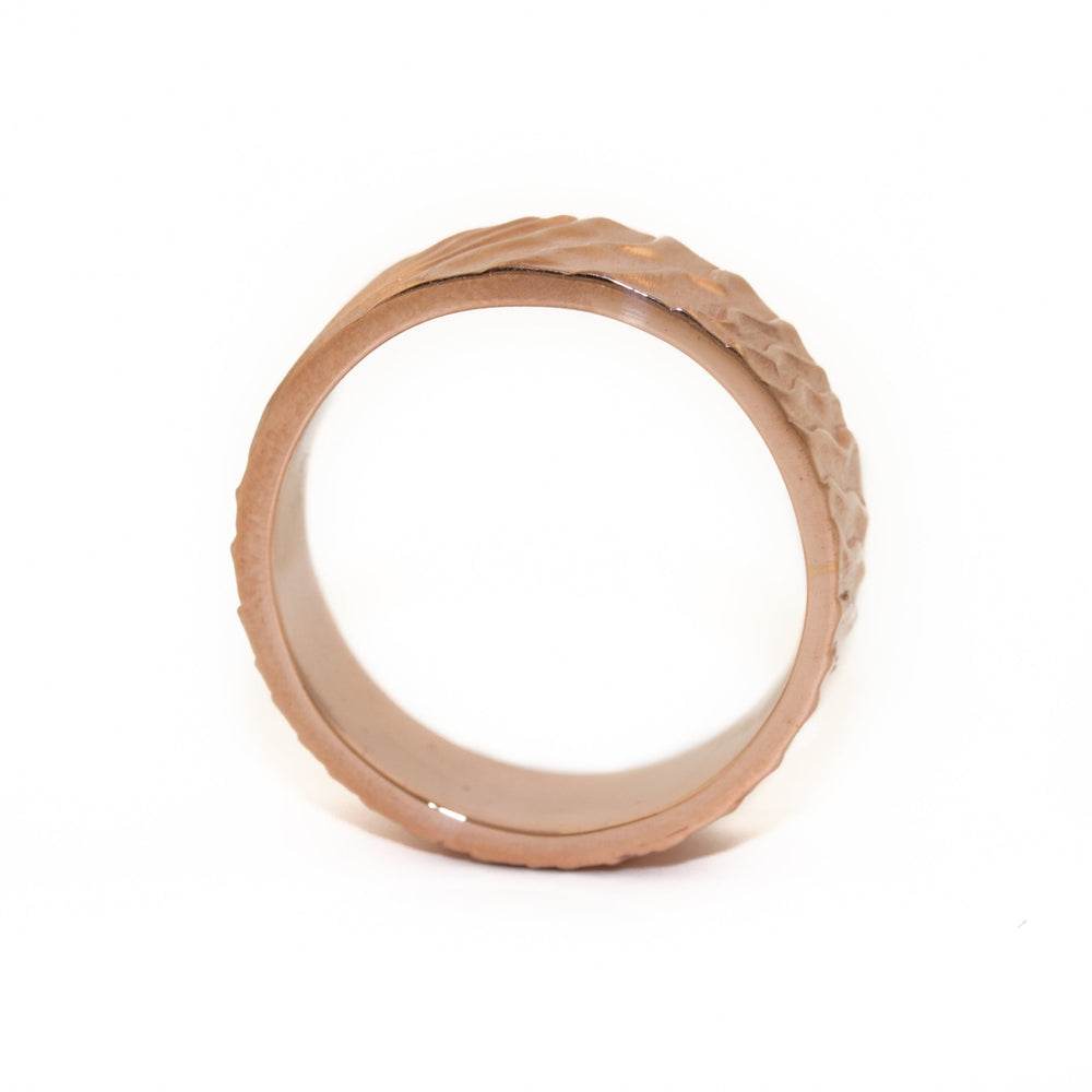 
                      
                        Rose Gold "Fingerprint" Band - Kingdom Jewelry
                      
                    