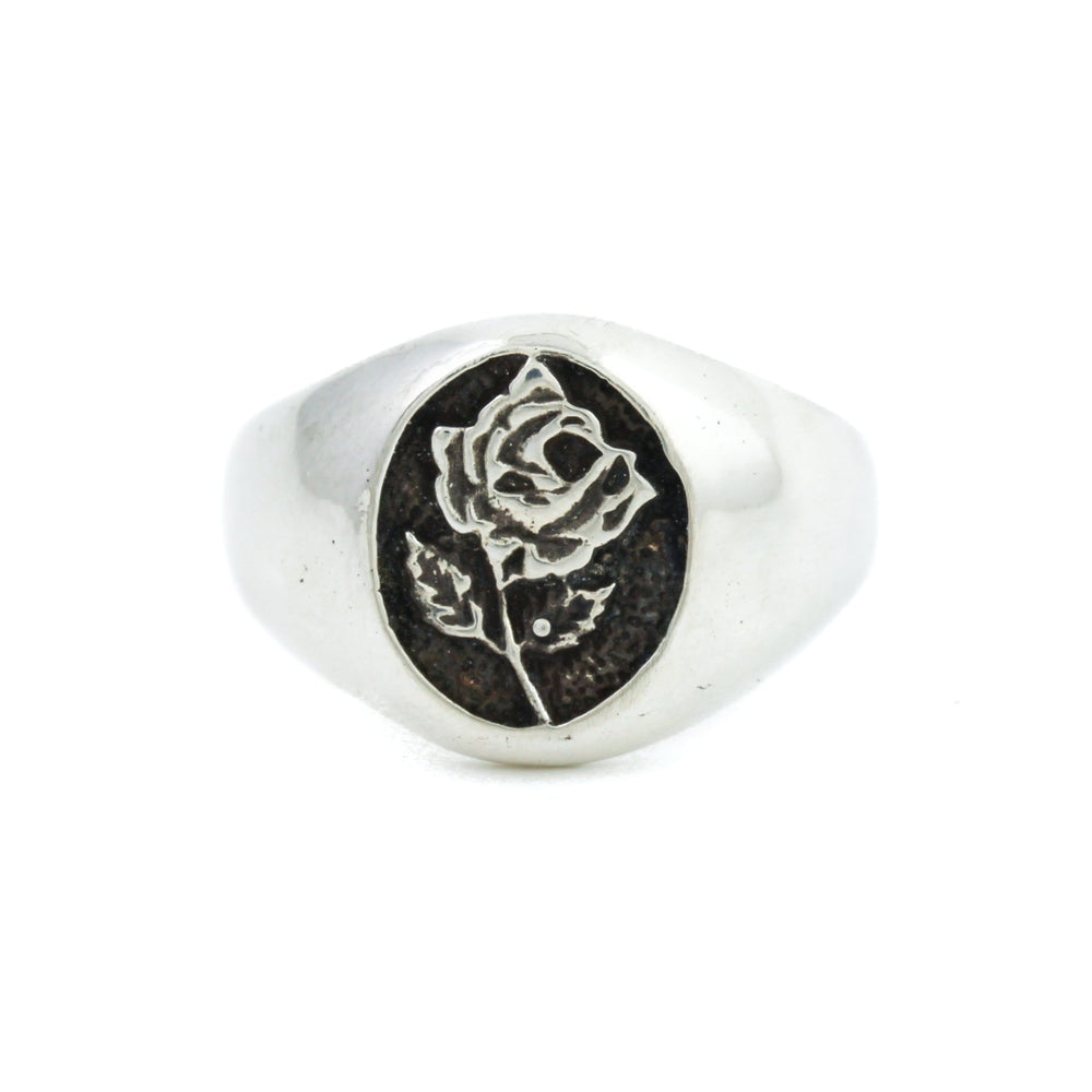 
                      
                        Rose Signet Ring Silver - Kingdom Jewelry
                      
                    