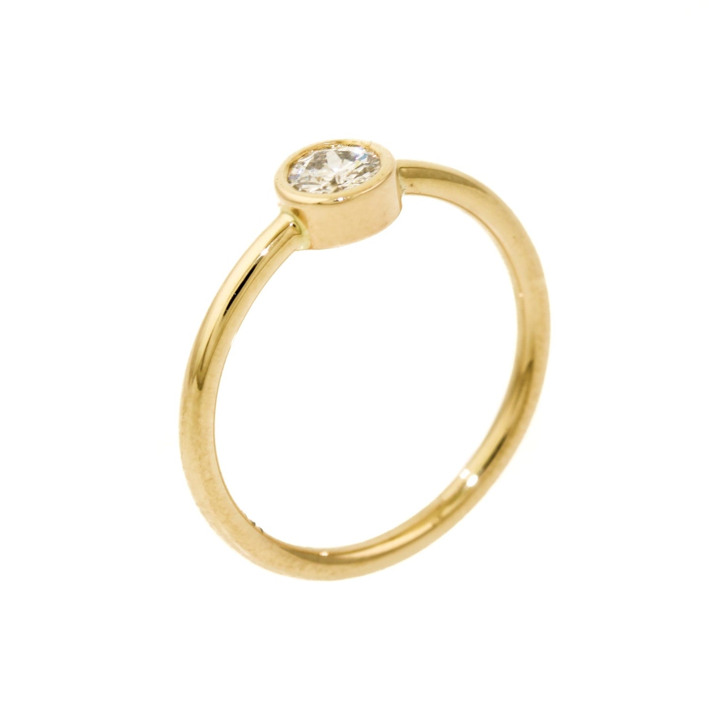 Round Cut Diamond Ring in 14K - Kingdom Jewelry