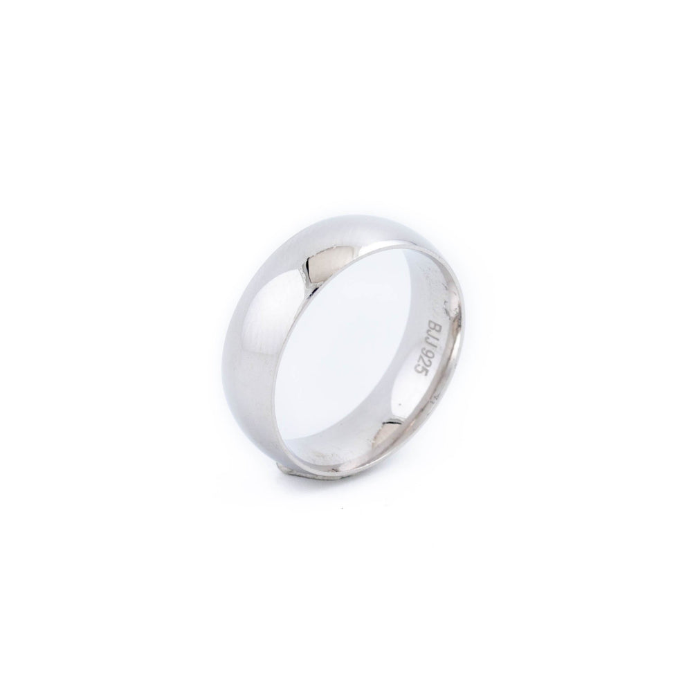 
                      
                        Rounded Matte Silver Band - Kingdom Jewelry
                      
                    