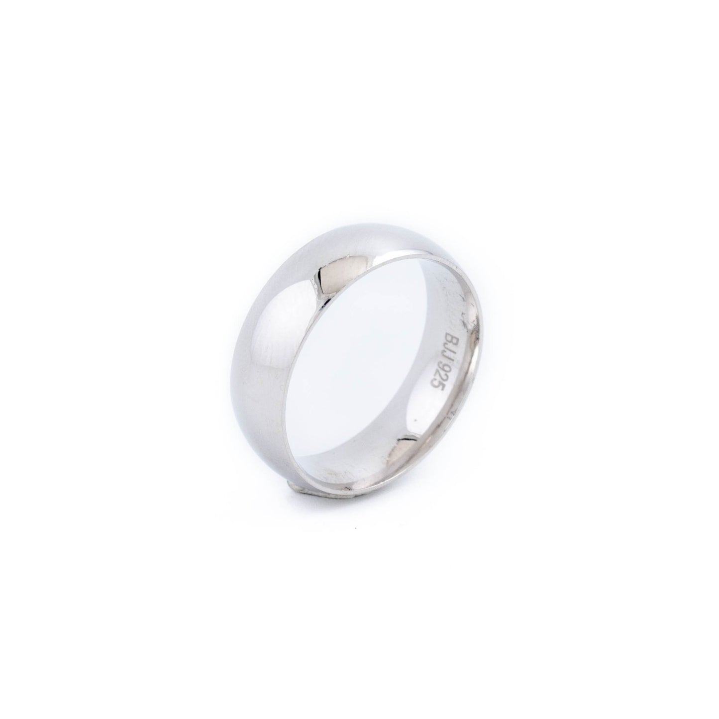 Rounded Matte Silver Band - Kingdom Jewelry