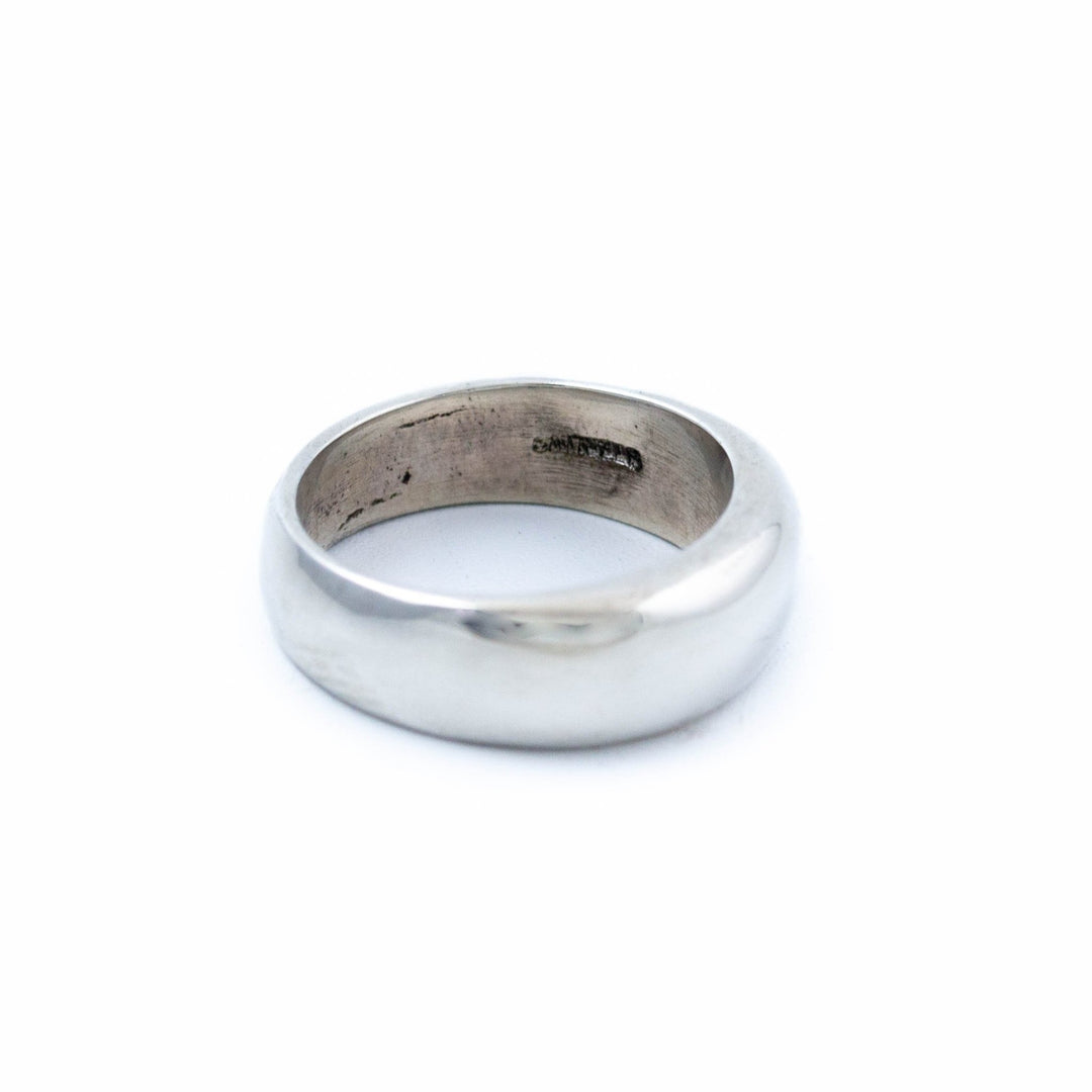 Rounded Square-Cut Silver Ring - Kingdom Jewelry