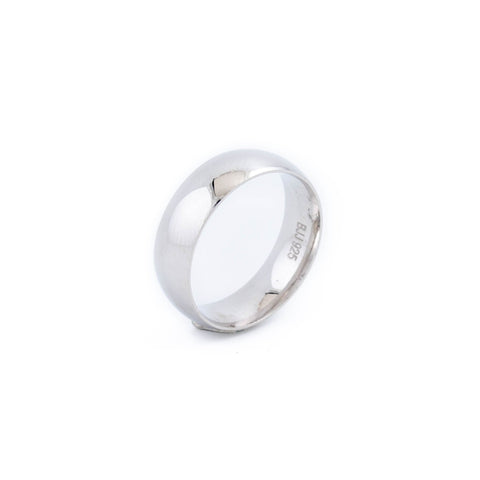 Rounded Sterling Silver Band - Kingdom Jewelry
