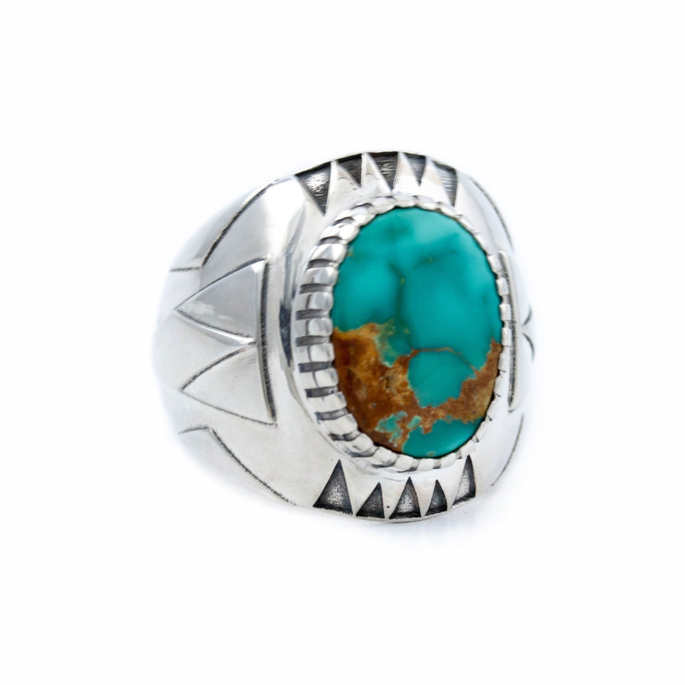 
                      
                        Royston Turquoise Delta Ring - Kingdom Jewelry
                      
                    