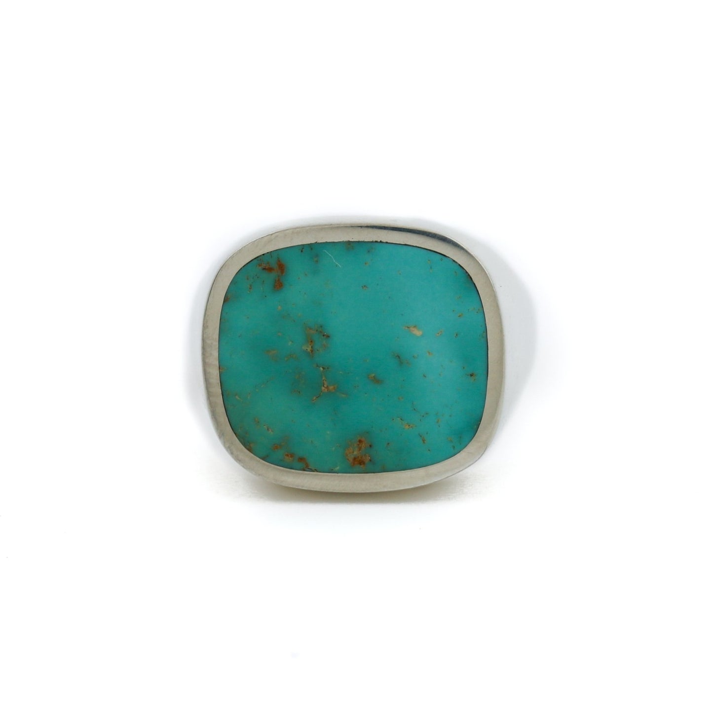Royston Turquoise x Inlay Signet Ring - Kingdom Jewelry