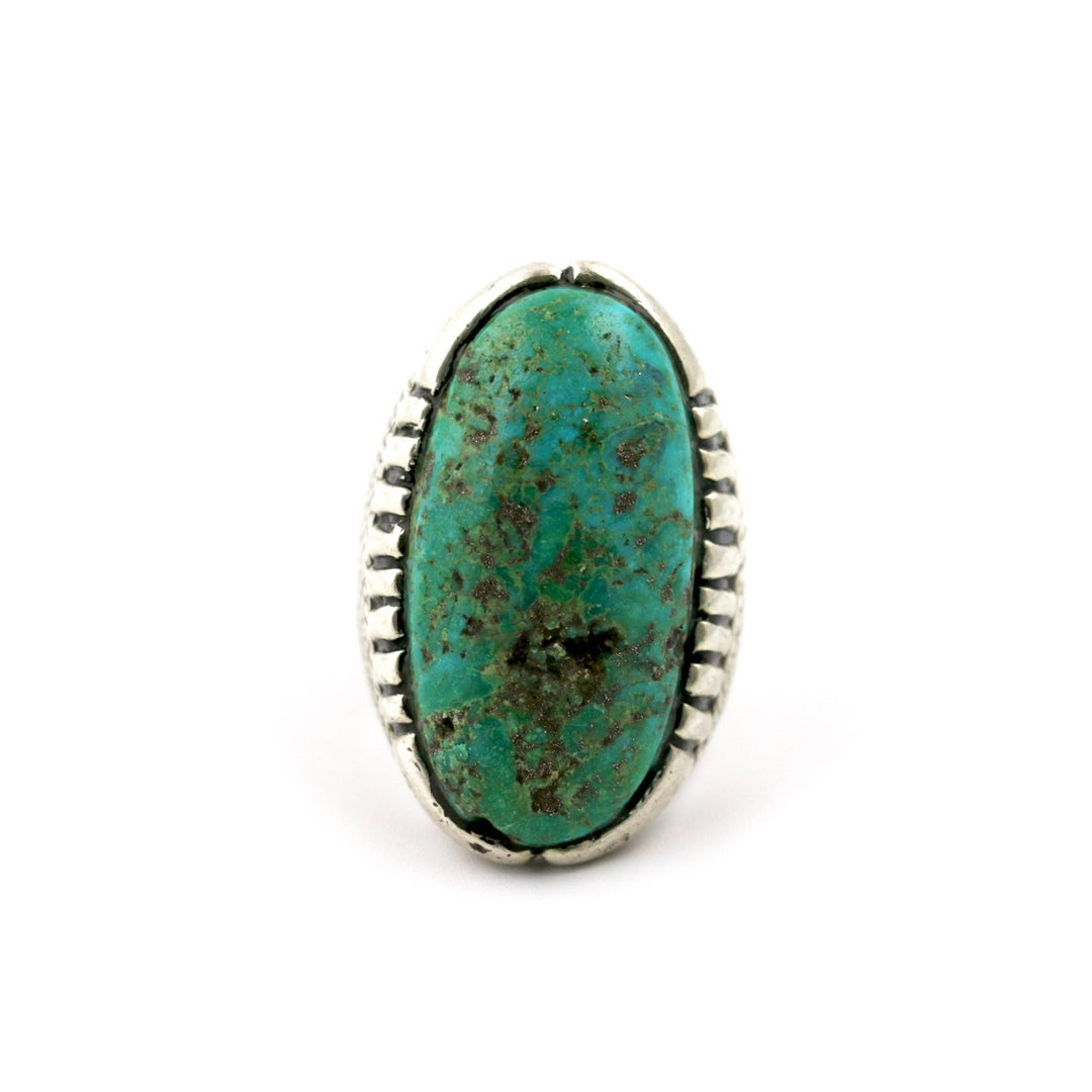 Rugged Long Turquoise Ring - Kingdom Jewelry