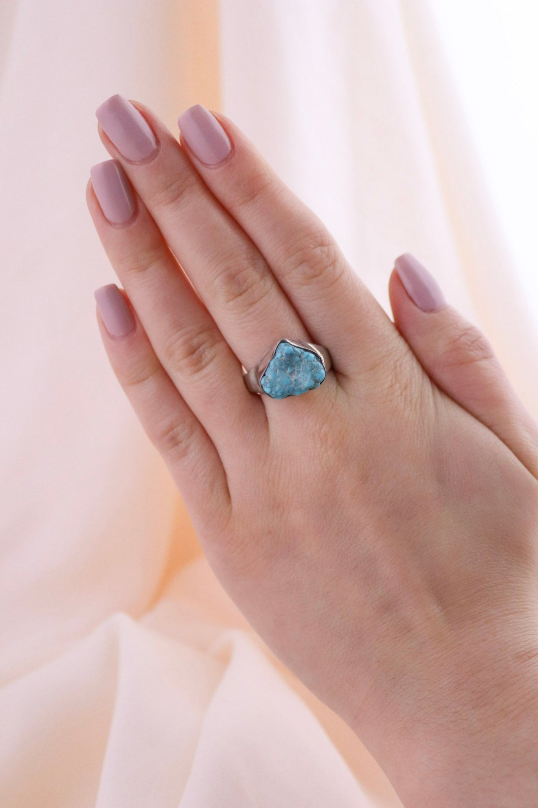 Rugged Turquoise Nugget Ring - Kingdom Jewelry