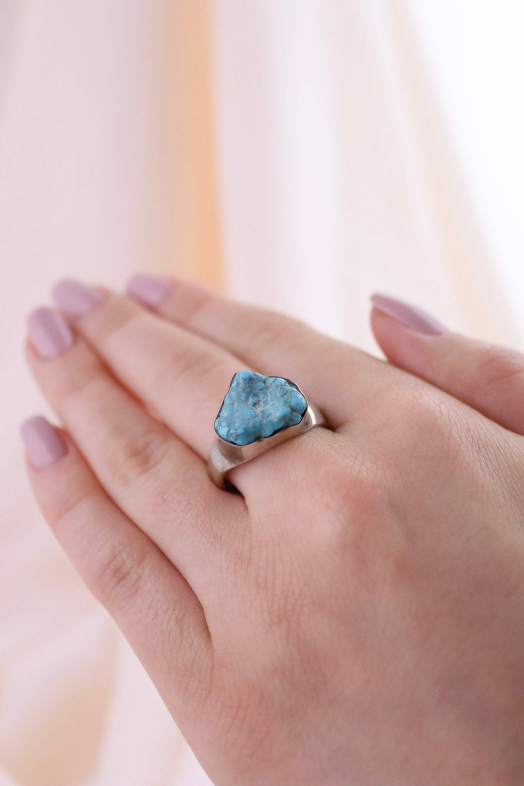 Rugged Turquoise Nugget Ring - Kingdom Jewelry