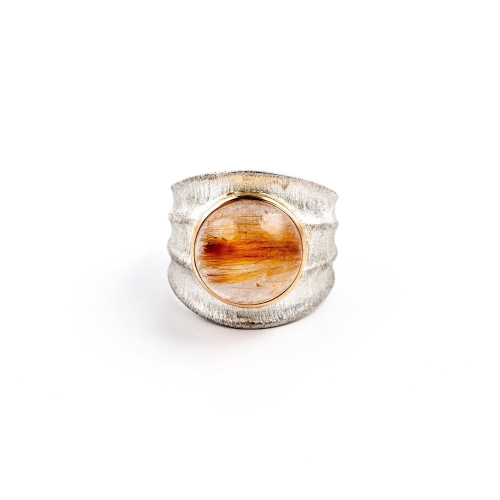 
                      
                        Rutilated Quartz Bamboo Ring - Kingdom Jewelry
                      
                    