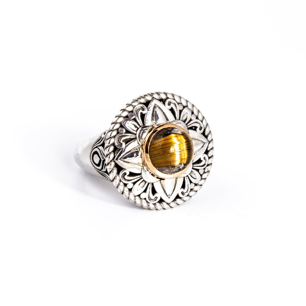 
                      
                        Rutilated Quartz Mandala Ring - Kingdom Jewelry
                      
                    