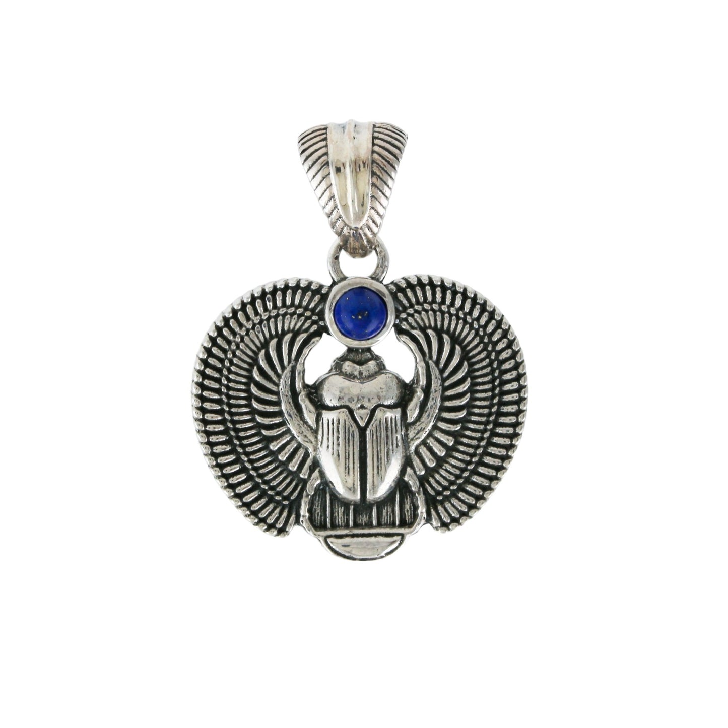 Load image into Gallery viewer, Sacred Scarab Pendant x Lapis Lazuli - Kingdom Jewelry
