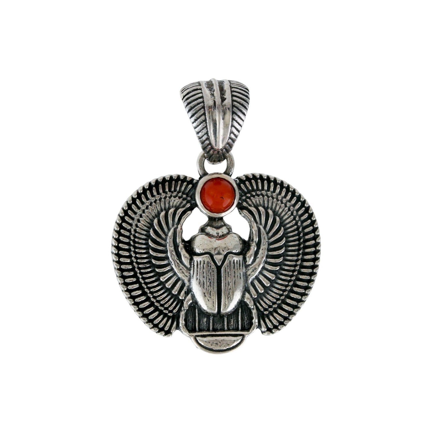 Sacred Scarab x Red Coral - Kingdom Jewelry