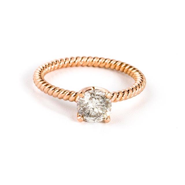 Salt and Peppered Diamond Ring - Kingdom Jewelry