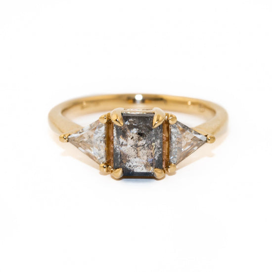 Salt & Pepper Diamond Ring - Kingdom Jewelry