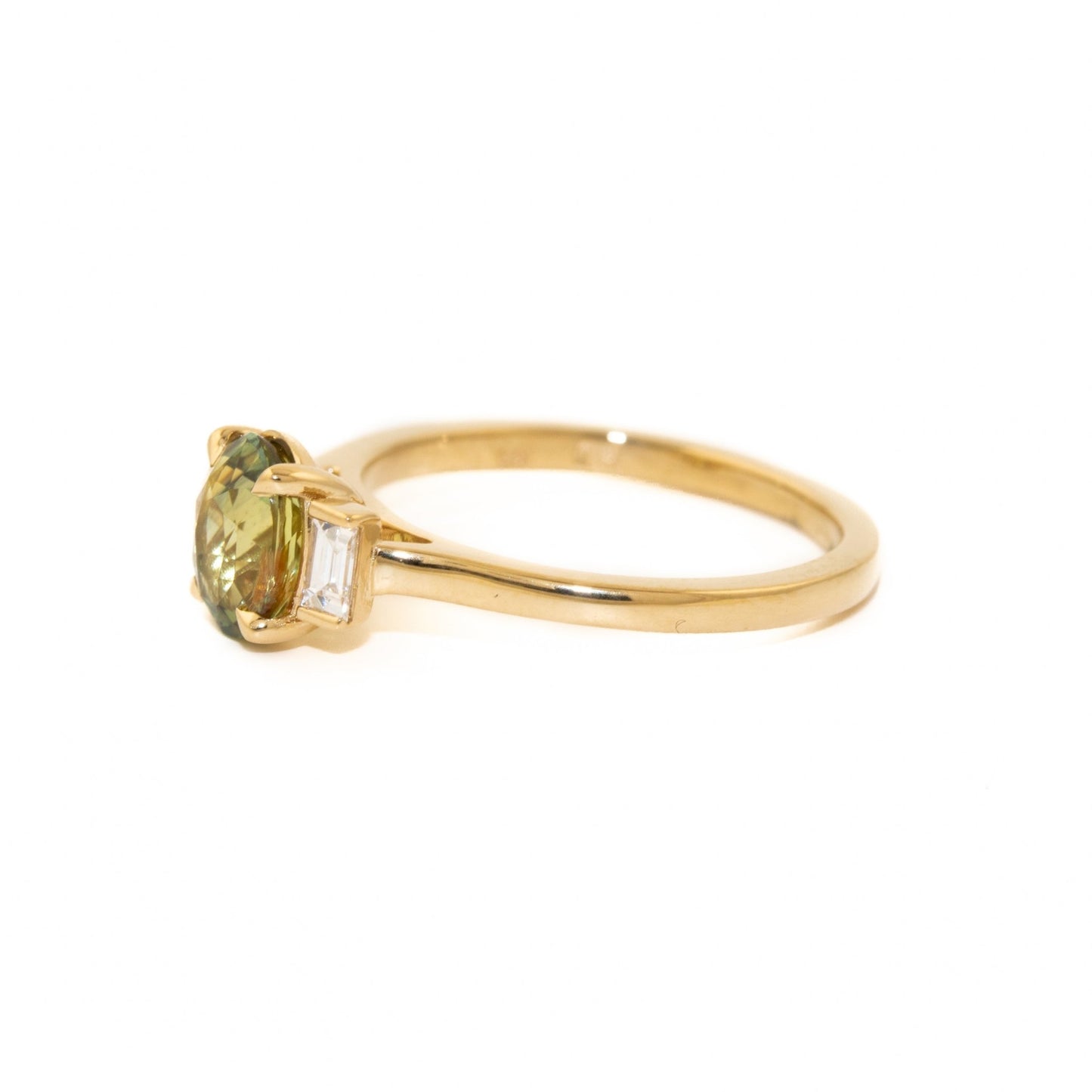 Sapphire x Step Cut Diamond Ring - Kingdom Jewelry