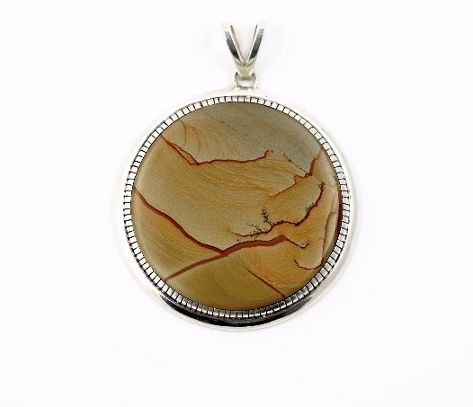 Scenic Wildhorse Jasper Pendant - Kingdom Jewelry