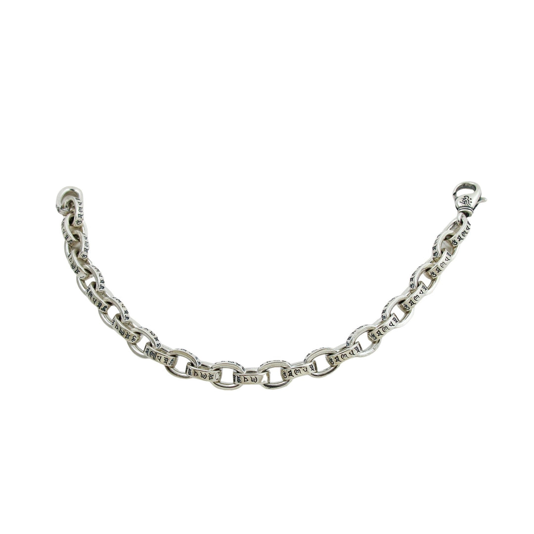 Script Chain Link Bracelet - Kingdom Jewelry