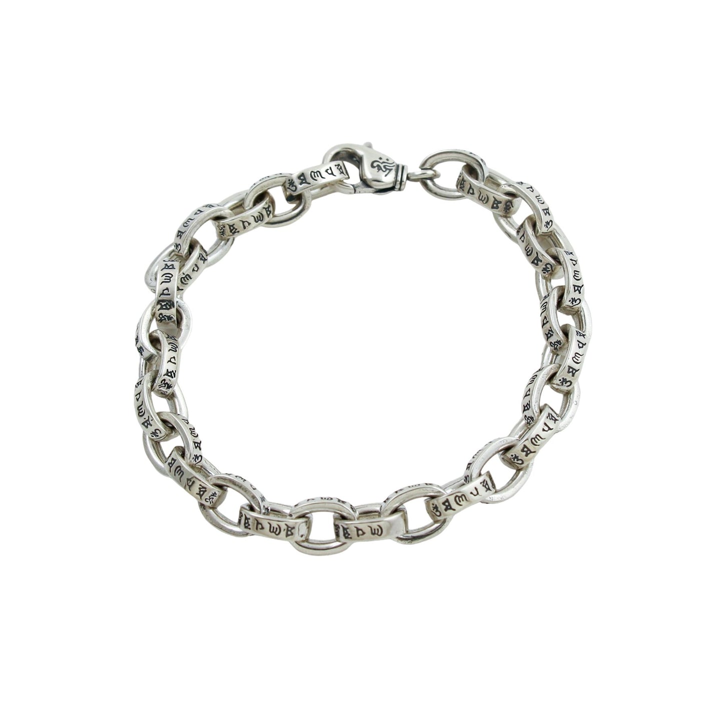 Script Chain Link Bracelet - Kingdom Jewelry
