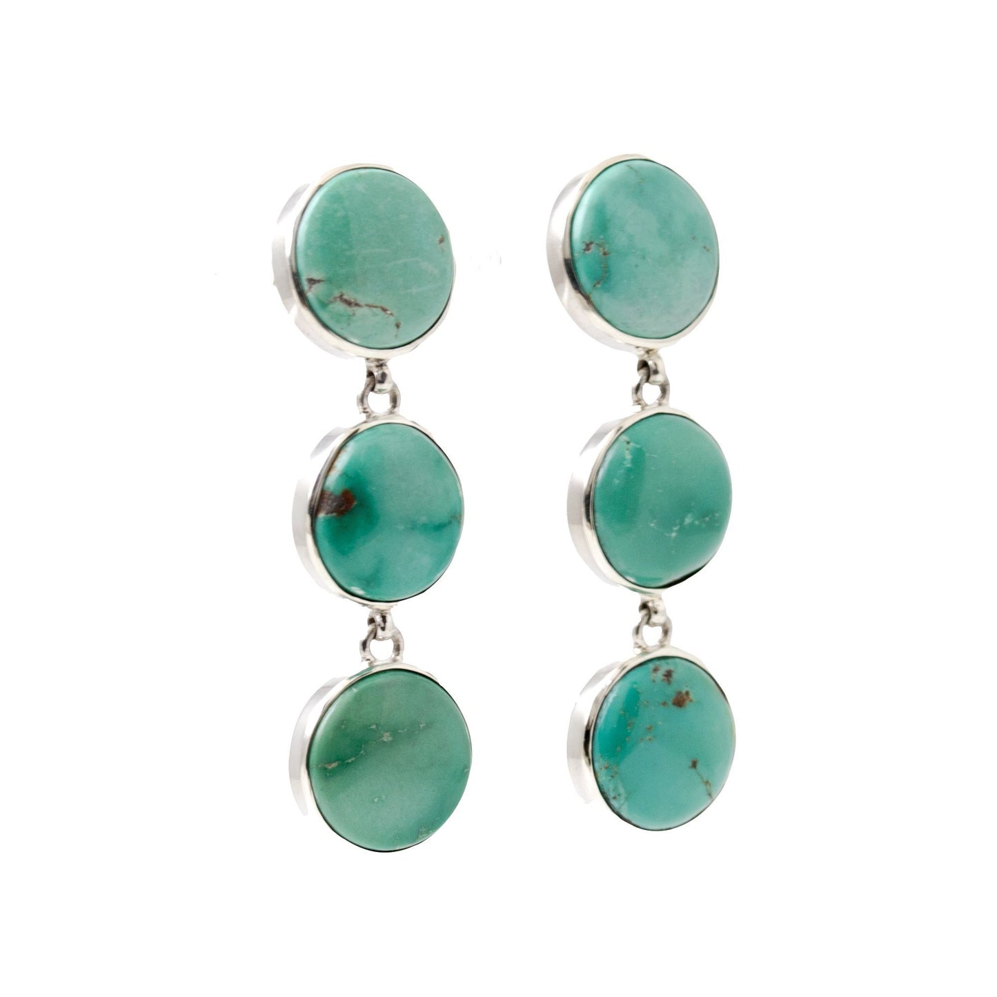 Seafoam Tiered Turquoise Earrings - Kingdom Jewelry