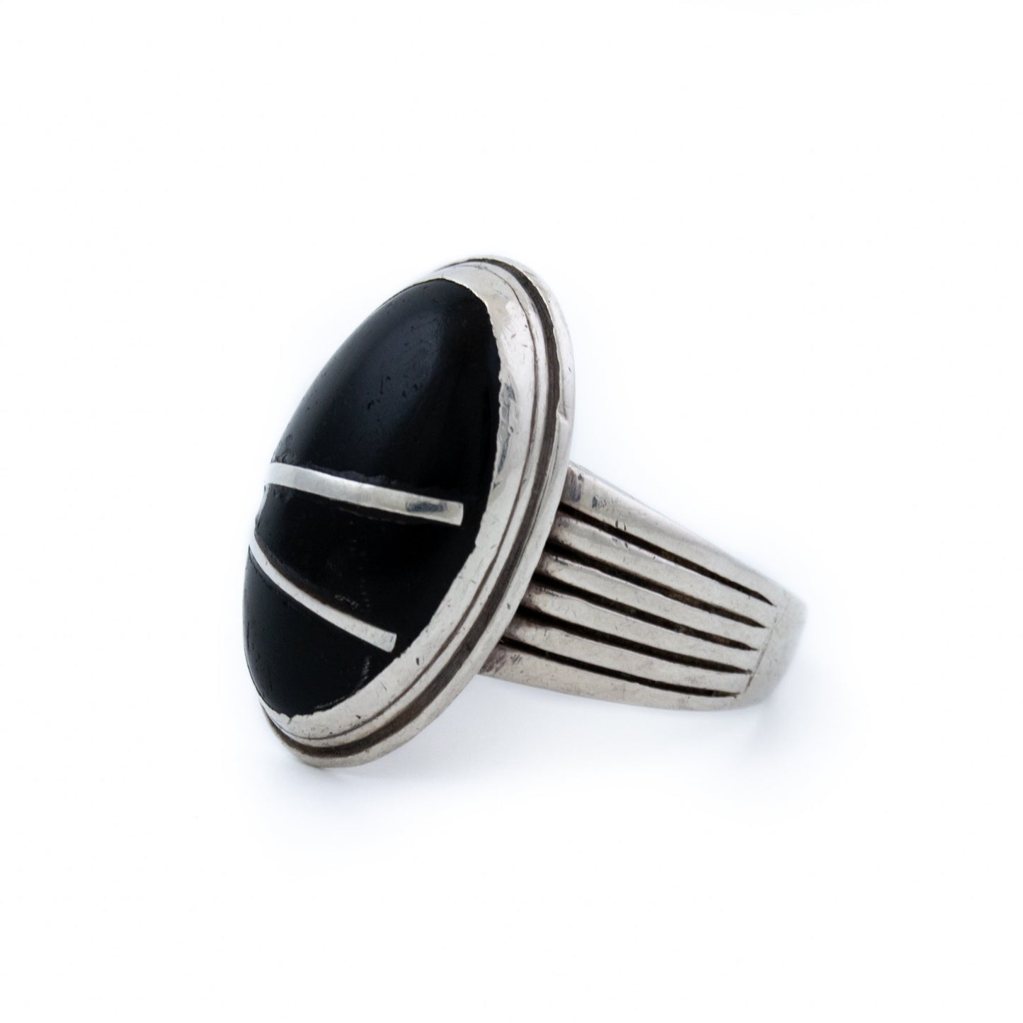 Sectioned Black Onyx Ring - Kingdom Jewelry