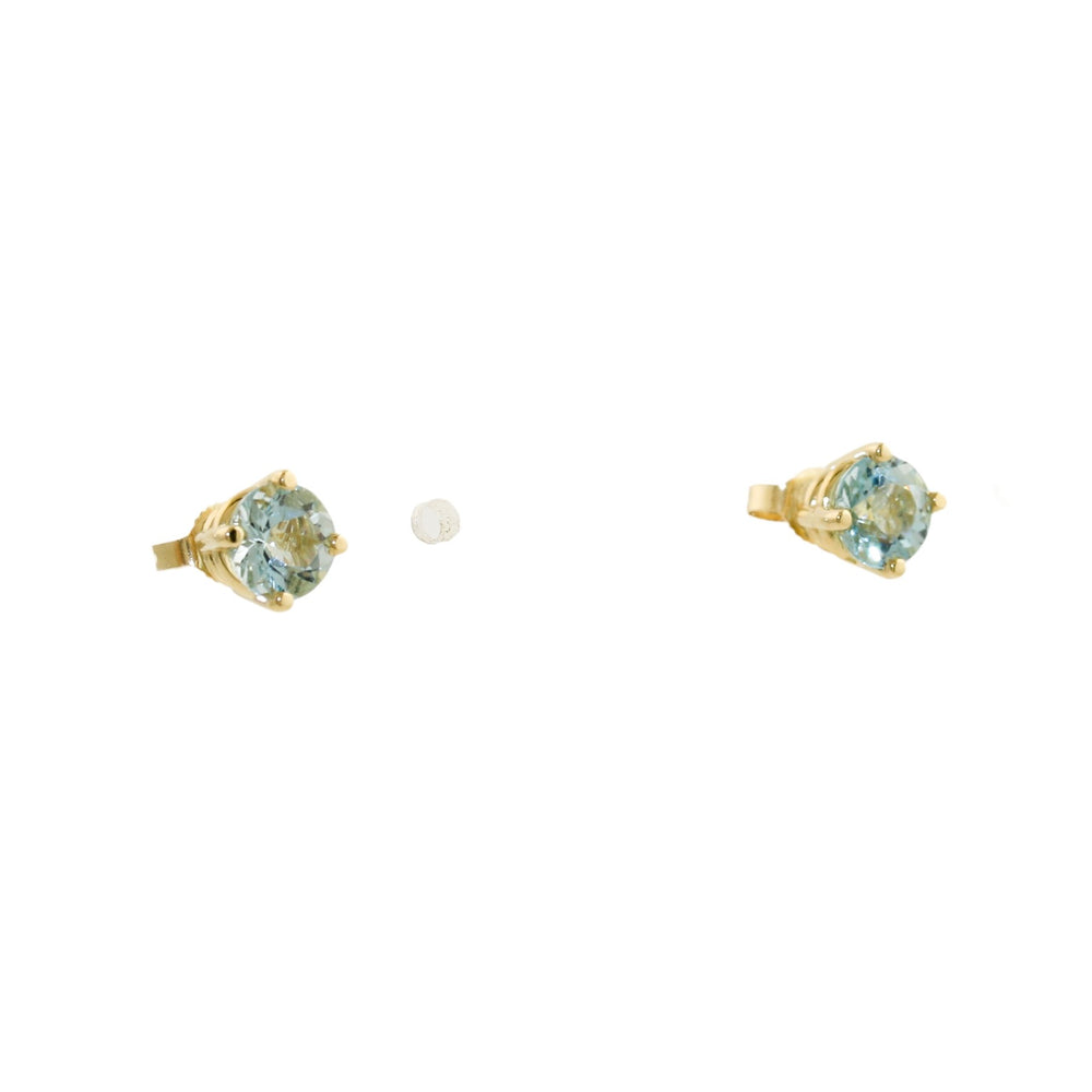 
                      
                        Serene Aquamarine 14k Gold Studs - Kingdom Jewelry
                      
                    