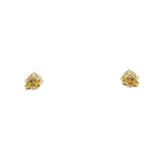 Serene Aquamarine 14k Gold Studs - Kingdom Jewelry