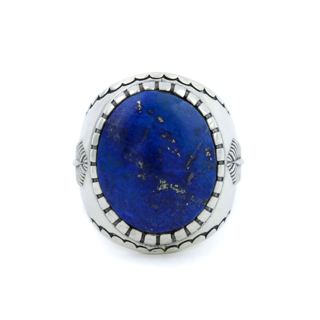 "Shiso" Ring x Pyritic Lapis Lazuli - Kingdom Jewelry