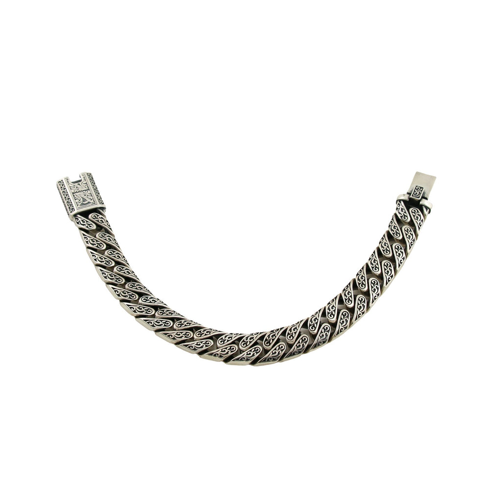 
                      
                        Silver "Acanthus" Miami Link Chain Bracelet - Kingdom Jewelry
                      
                    