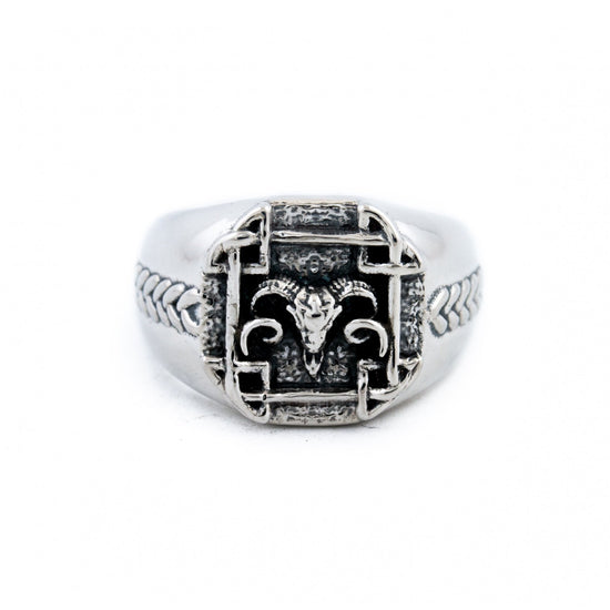 Silver "Celtic Aries" Ring - Kingdom Jewelry