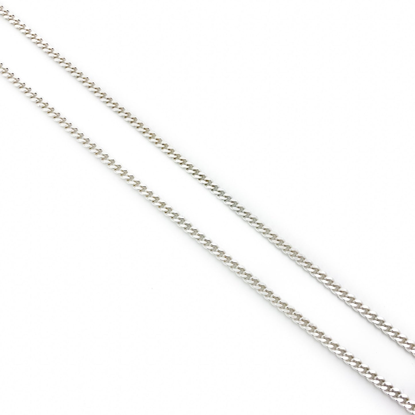 Silver Curb Link Necklace - Kingdom Jewelry