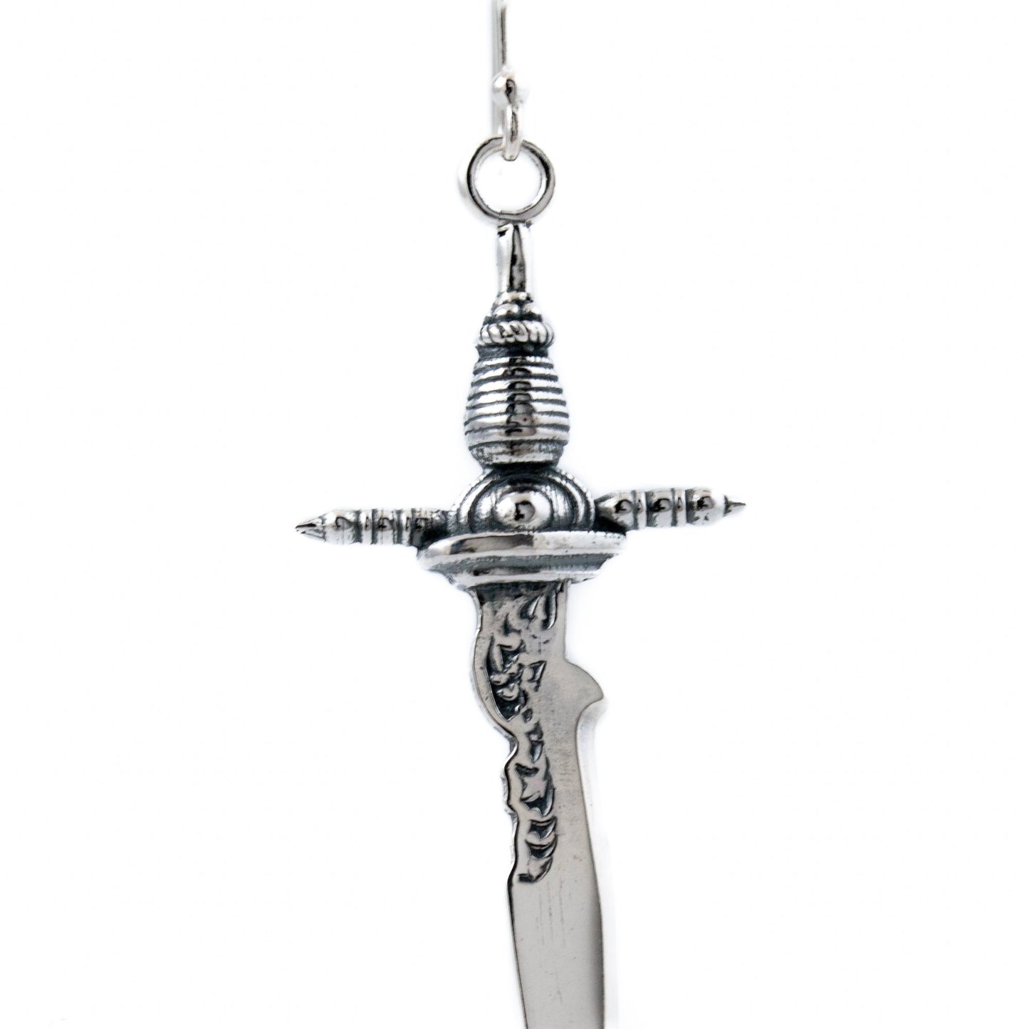 Silver "Cutlass" Sword Earrings - Kingdom Jewelry