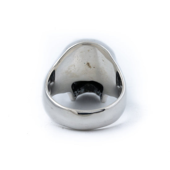 Silver Death Skull Ring - Kingdom Jewelry