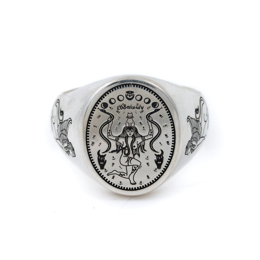 Silver Eudaimonia Ring - Kingdom Jewelry