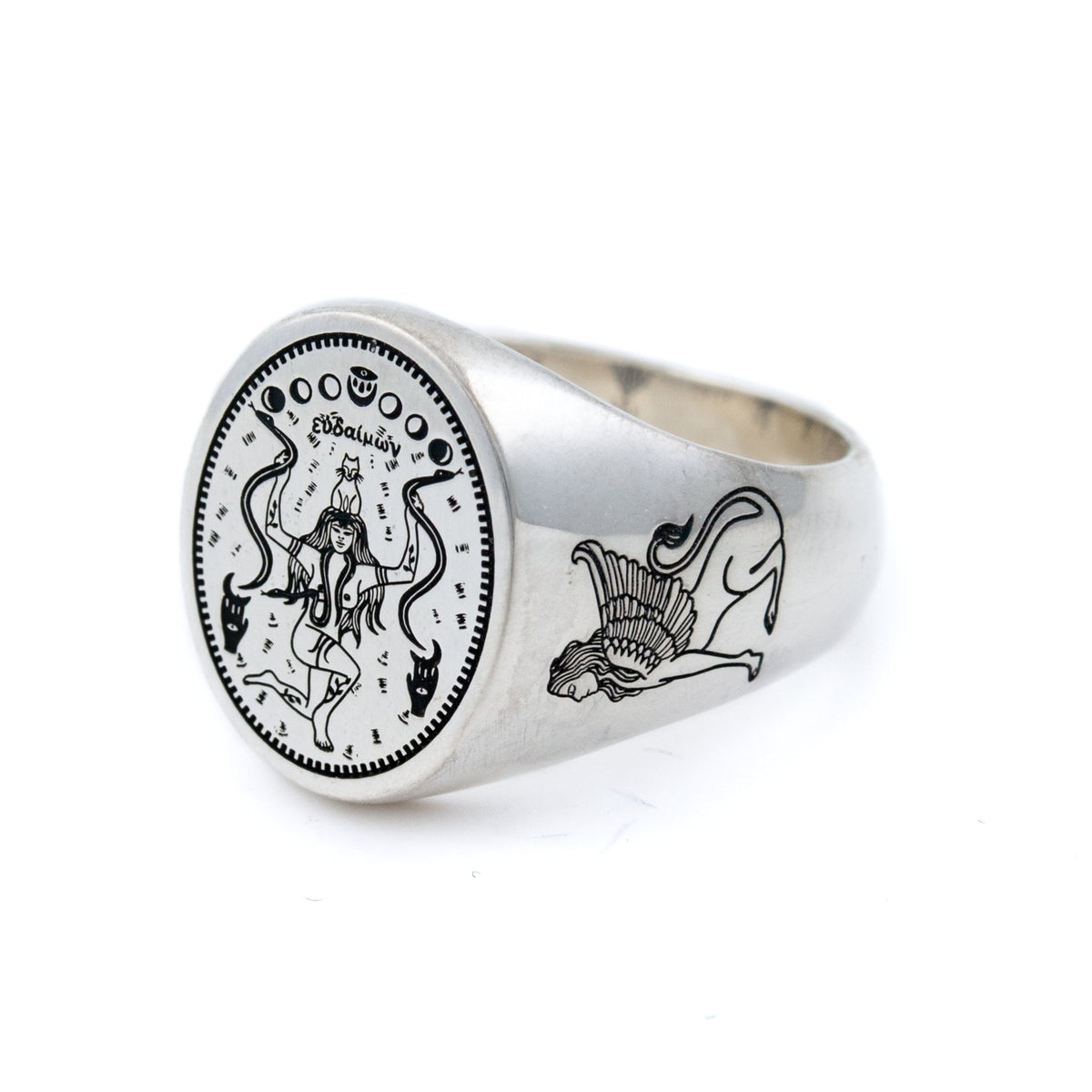 Silver Eudaimonia Ring - Kingdom Jewelry