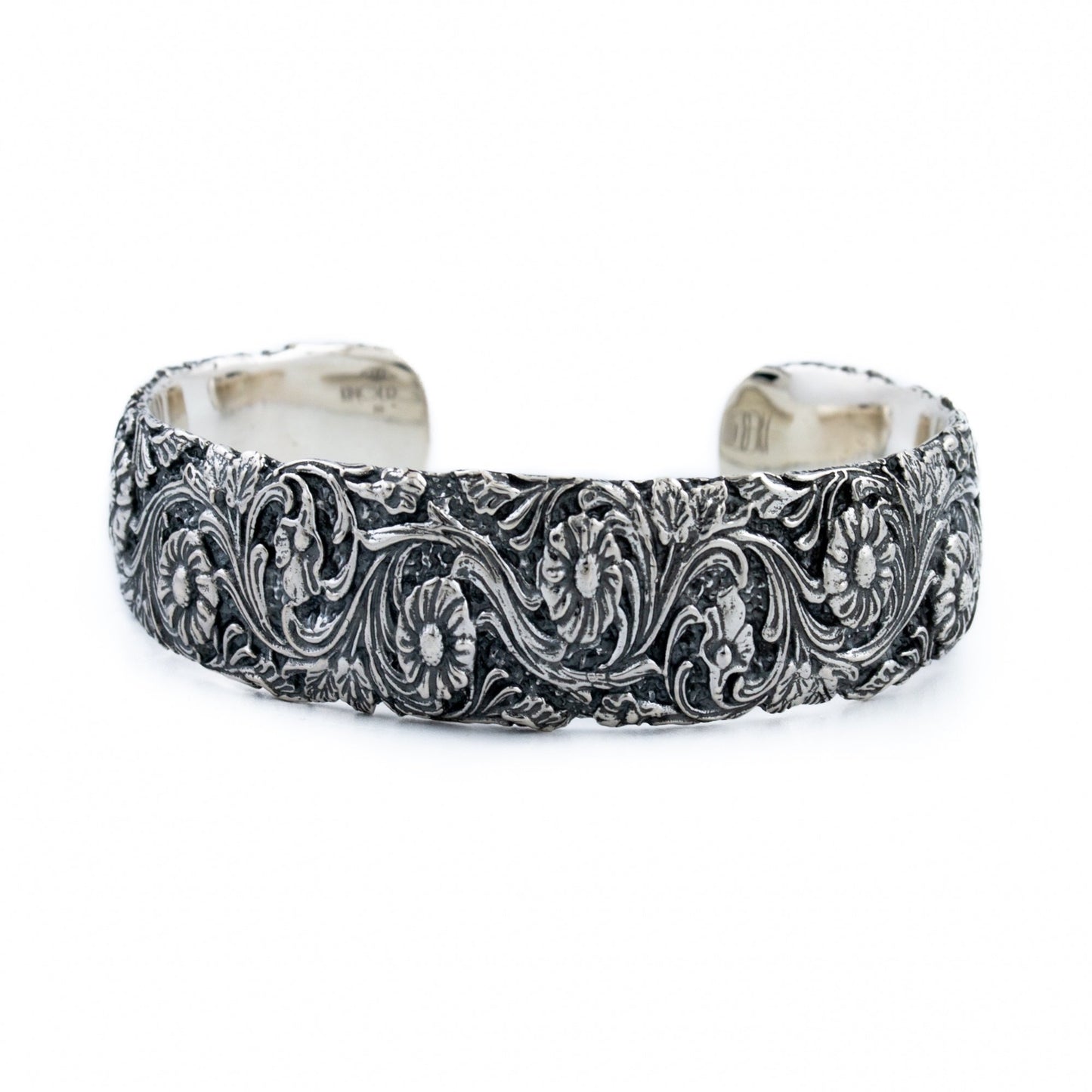 Silver Flower Channel Cuff - Kingdom Jewelry