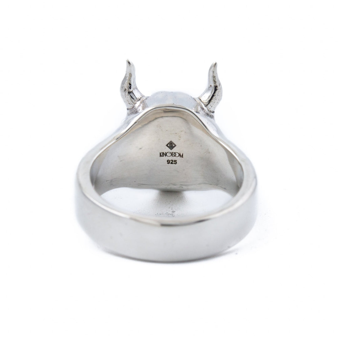 Silver Hannya Mask Ring - Kingdom Jewelry