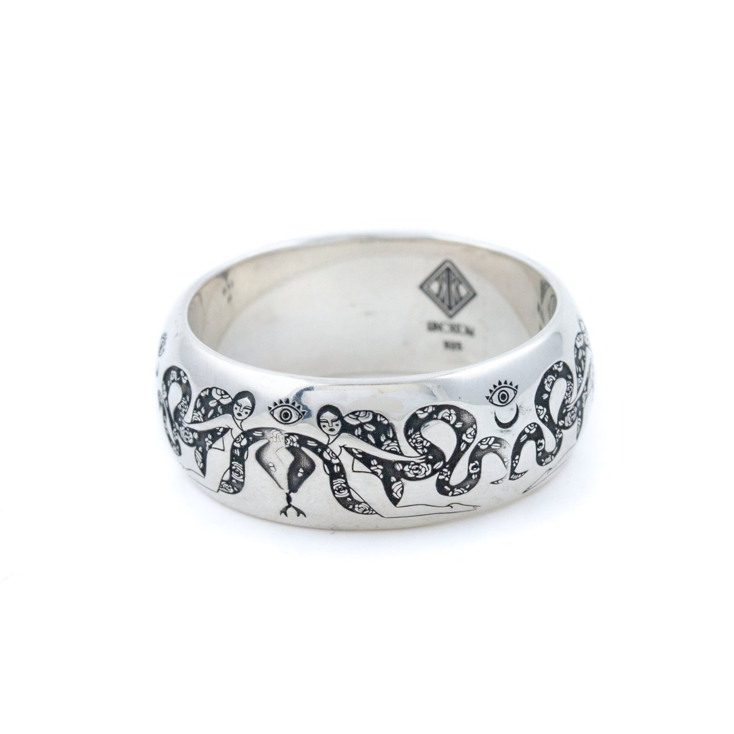 Silver Intertwined Snake Band - Kingdom Jewelry